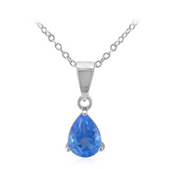 Collar en plata con Topacio azul índigo