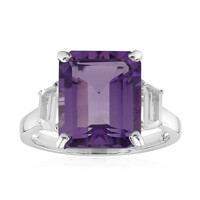 Anillo en plata con Amatista