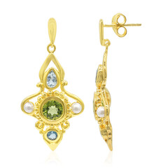 Pendientes en plata con Peridoto