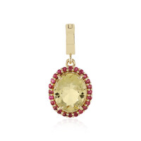 Colgante en oro con Berilo amarillo