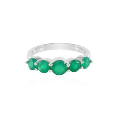 Anillo en plata con Ónix verde