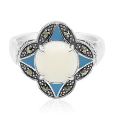 Anillo en plata con Ópalo blanco