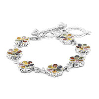 Brazalete en plata con Zafiro (Dallas Prince Designs)
