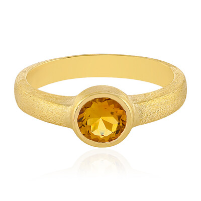 Anillo en plata con Citrino (MONOSONO COLLECTION)