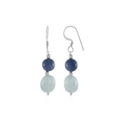 Pendientes en plata con Aguamarina de Brasil