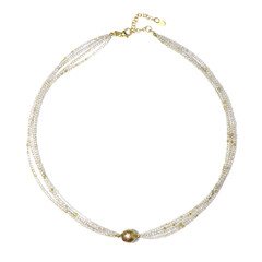 Collar en plata con Perla Keshi