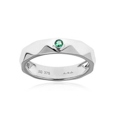 Anillo en oro con Esmeralda de Zambia AAA (de Melo)