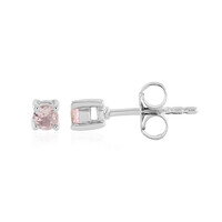 Pendientes en plata con Turmalina rosa de Nigeria