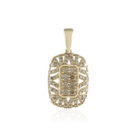 Colgante en oro con Diamante champán SI2