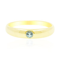 Anillo en oro con Turmalina nigeriana paraiba
