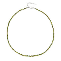 Collar en plata con Turmalina verde