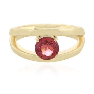 Anillo en oro con Turmalina neón de Nigeria (AMAYANI)