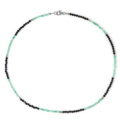 Collar en plata con Espinela negra