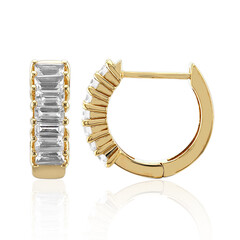 Pendientes en plata con Topacio blanco