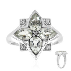Anillo en plata con Amatista verde (Remy Rotenier)