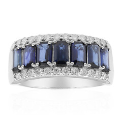 Anillo en oro con Zafiro azul Ceylon (CIRARI)