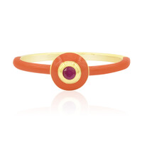 Anillo en plata con Rubí de Birmania