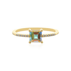 Anillo en plata con Topacio Rayo de Luna