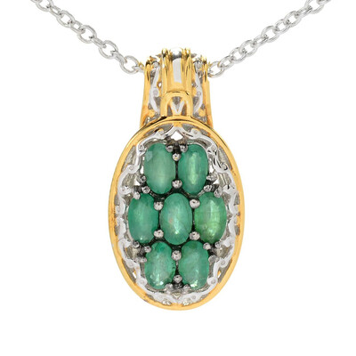 Collar en plata con Esmeralda de Zambia (Gems en Vogue)