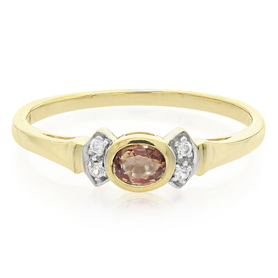 Anillo en plata con Zafiro Padparadscha