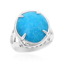 Anillo en plata con Turquesa de Kingman (Anne Bever)