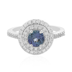 Anillo en plata con Tanzanita