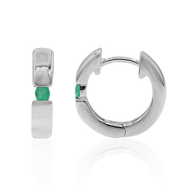 Pendientes en plata con Esmeralda