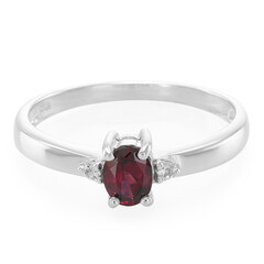 Anillo en plata con Rodolita de Brasil