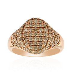 Anillo en oro con Diamante rosa de Francia de Argyle SI1