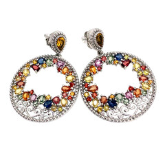 Pendientes en plata con Citrino (Dallas Prince Designs)
