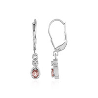 Pendientes en plata con Granate de Malaya