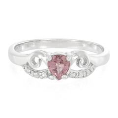 Anillo en plata con Zafiro Padparadscha