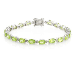 Brazalete en plata con Peridoto