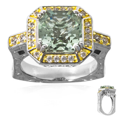 Anillo en plata con Amatista verde (Dallas Prince Designs)