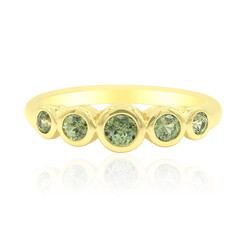 Anillo en oro con Demantoide de Madagascar (John Ferry)