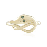 Anillo en oro con Diamante verde SI2