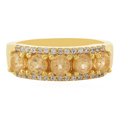 Anillo en plata con Granate imperial