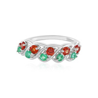 Anillo en plata con Rubí de Tanzania