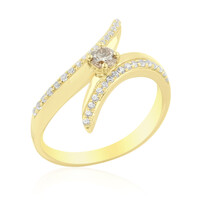 Anillo en oro con Diamante champán SI2 (de Melo)