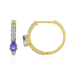Pendientes en plata con Tanzanita AAA