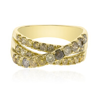 Anillo en oro con Diamante fancy SI2 (CIRARI)