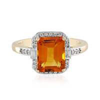 Anillo en oro con Citrino de Madeira