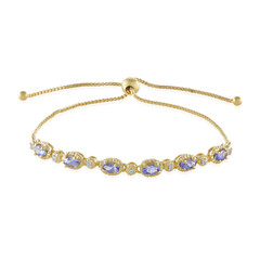 Brazalete en plata con Tanzanita