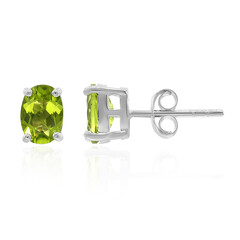 Pendientes en plata con Peridoto de Birmania