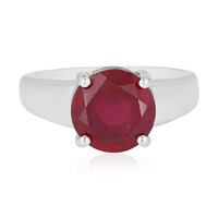 Anillo en plata con Rubí de Madagascar