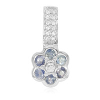 Colgante en plata con Zafiro de Tanzania