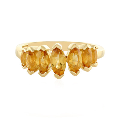 Anillo en plata con Citrino