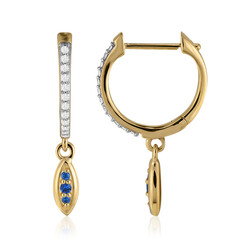 Pendientes en oro con Hauyna