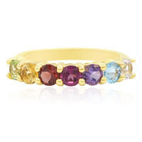 Anillo en plata con Granate de Mozambique
