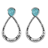 Pendientes en plata con Turquesa